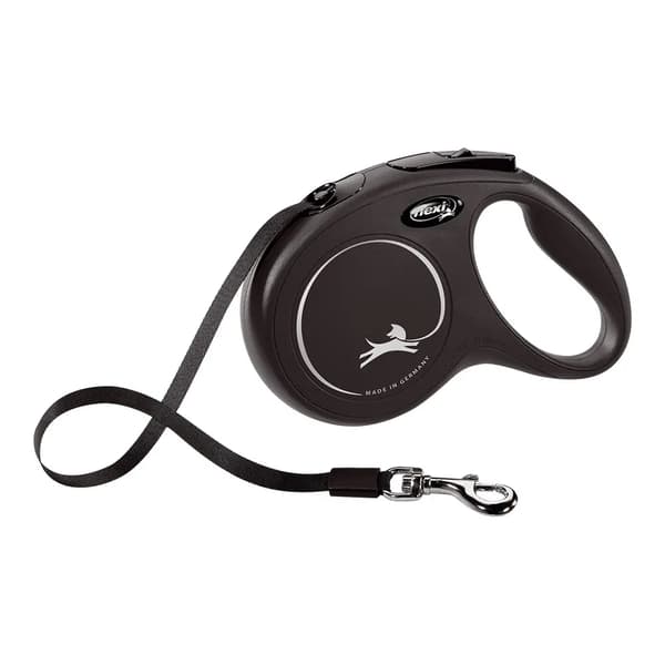 Hundkoppel Flexi NEW CLASSIC 3m Svart XS storlek