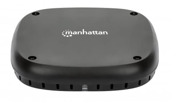 Højhastigheds trådløs oplader under skrivebord MANHATTAN - 10W, Sort
