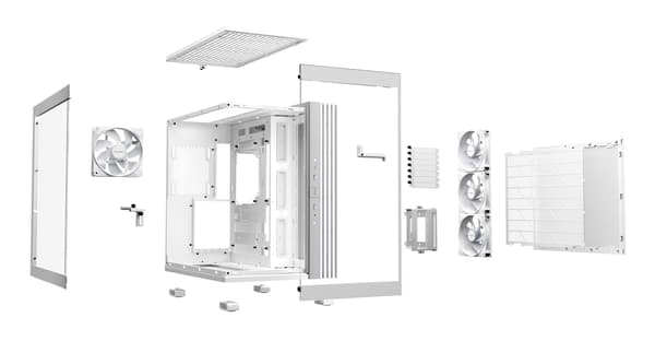 be quiet! LIGHT BASE 600 LX Vit chassi