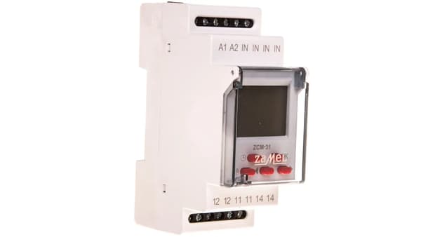 Zamel 1-kanals veckotimerprogrammerare 230V AC (ZCM-31)