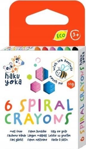 Spiral farveblyanter - 6 farver