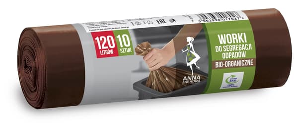 Anna Zaradna Avfallspåsar för avfallssortering Bio 120L/10st