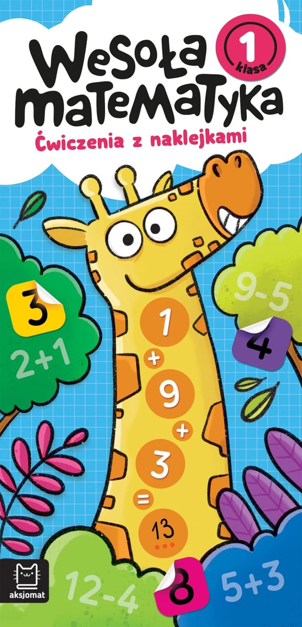 Wesols bog matematik. Øvelse med klistermærker. Klasse 1
