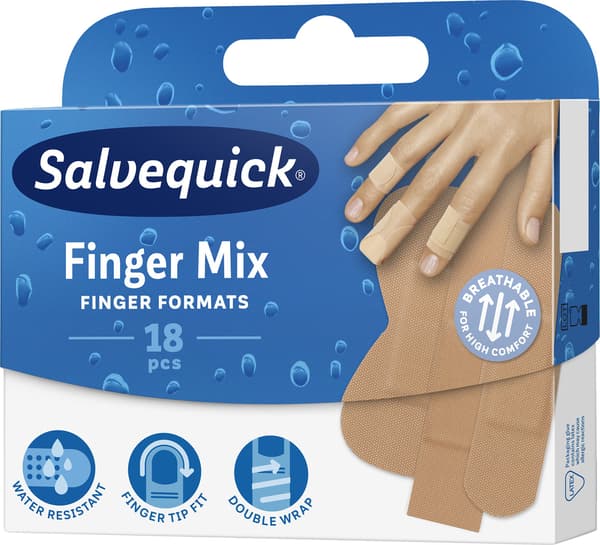 Salvequick Salvequick Slices Finger Mix 1p.-18st