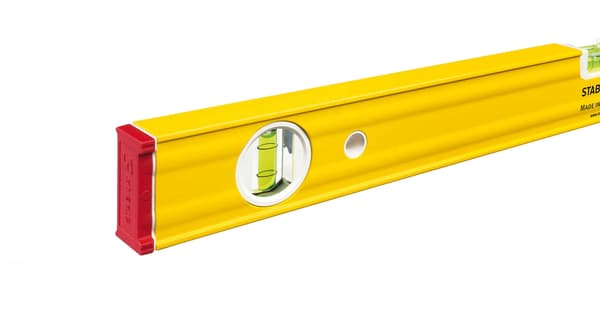 Stabilt vattenpass i aluminium, förstärkt, 2 libeller, typ 80AS, 100 cm (19168)