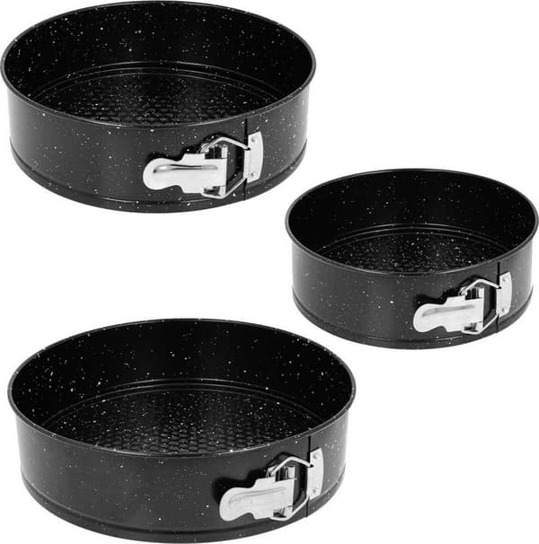 KAKFORMAR GRANITFORMER FÖR BAKNING 3 ST 24/26/28cm 1023