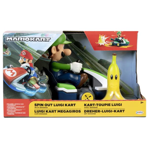 Mario Kart spinout Luigi Kart -hahmo 6cm