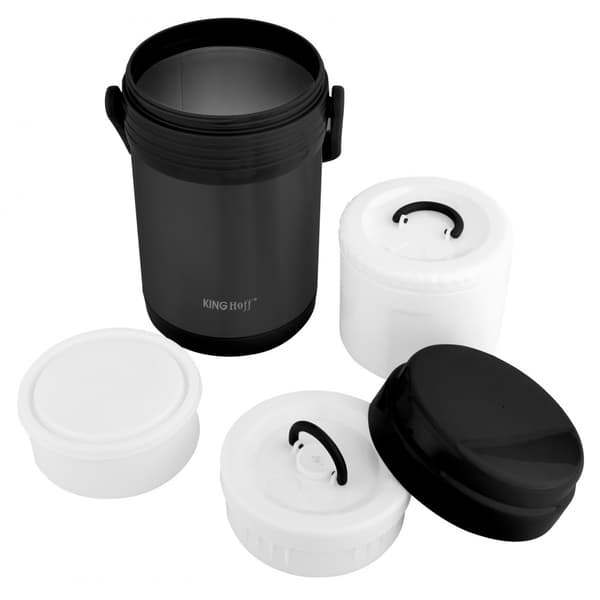 KingHoff Ruokatermos KH-1396 1,5 l Musta
