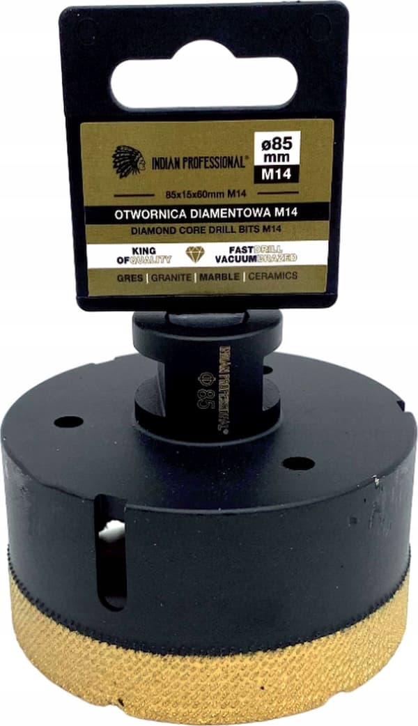 INDIAN PROFESSIONAL DIAMANTKRONE M14 85mm TØRBORING/INDIAN PROFESSIONAL