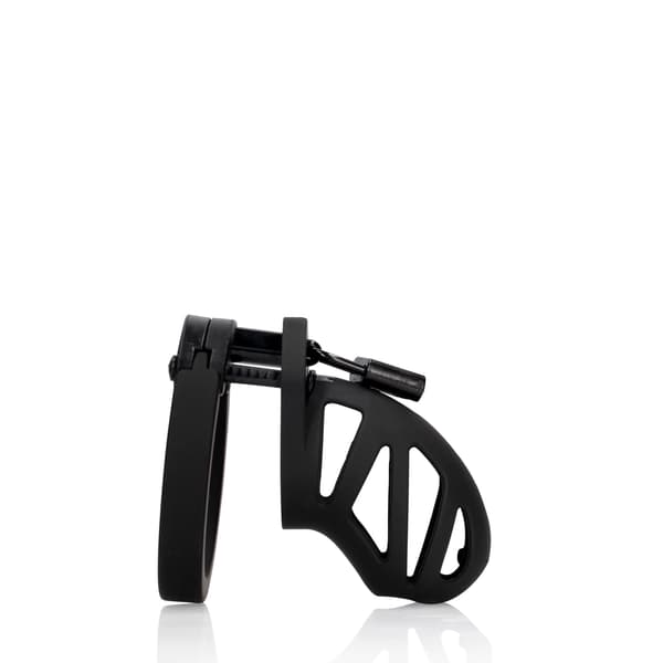Mancage Model 23 Silikone Kyskhedsbælte 2.5'' (6.5 cm) Justerbar Sort
