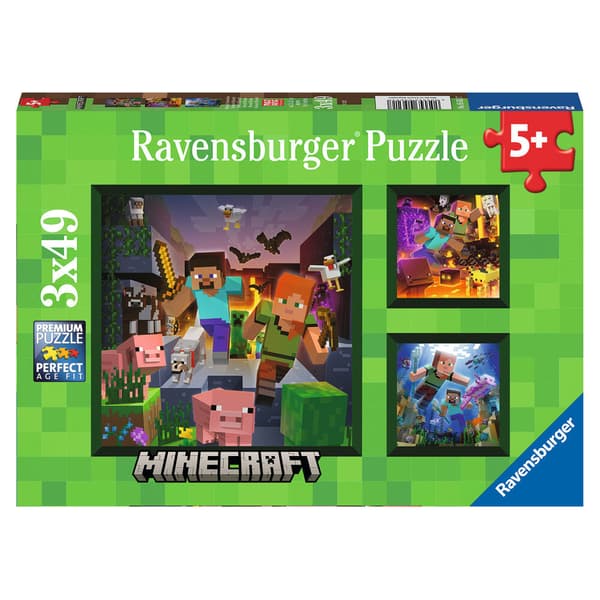 Minecraft pussel 3x49 bitar
