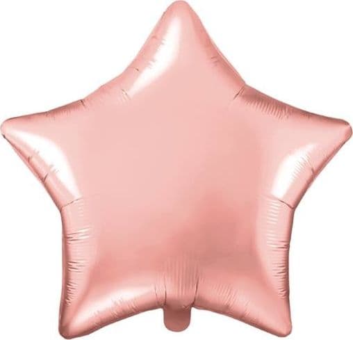 Party Deco Folieballon Stjerne, rosa guld, 48 cm universal