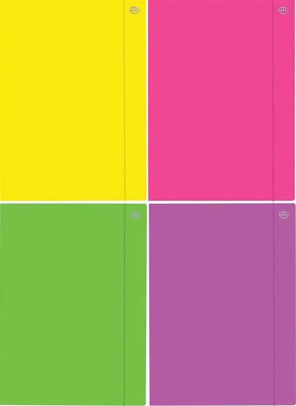 Mappe med elastik A3+ Fluo (10 stk)