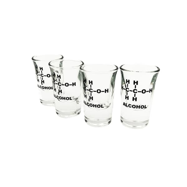 Mad Monkey - glas med alkoholisk formel, pakke med 4 stk.