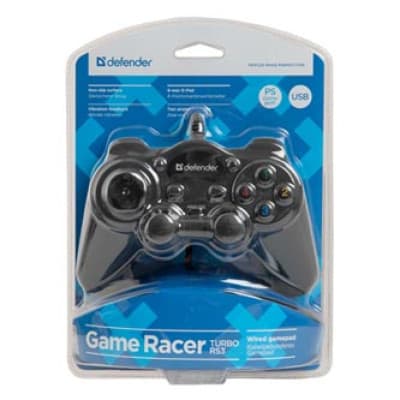 Kabelbaseret gamepad Defender GAME RACER, turbotilstand, vibrationseffekt, USB/PS2/PS3