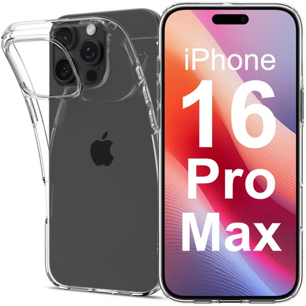 Skal till iPhone 16 Pro Max Spigen Liquid Crystal skyddsfodral Crystal Clear