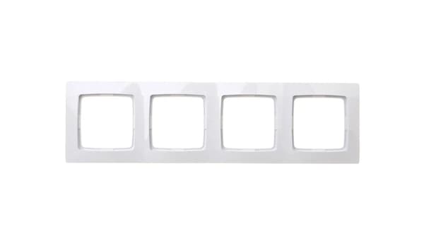 Ospel Karo ramme 4x hvid (R-4S/00)
