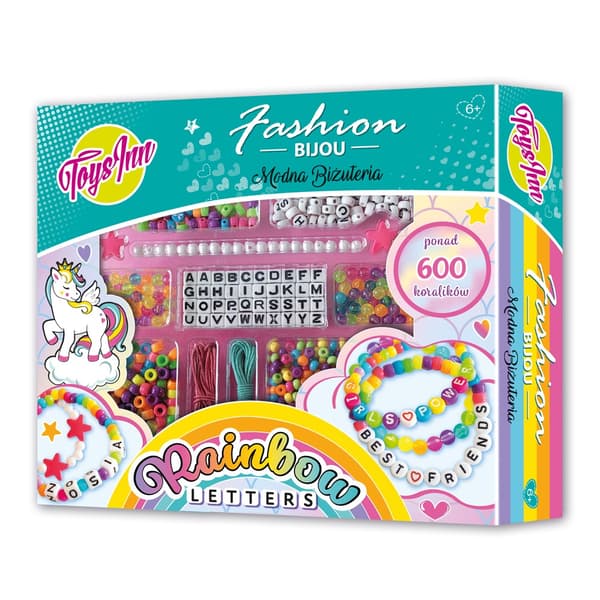 Fashion Bijou Pärlset Regnbågsbokstäver