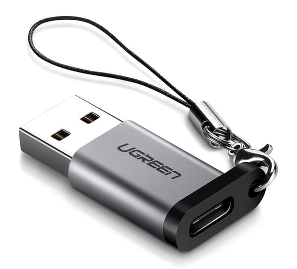 Ugreen USB-adapter USB 3.0 til USB-C 3.1 PD UGREEN (grå)