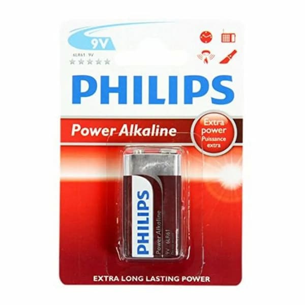 Alkalinebatteri Philips Batería 6LR61P1B/10 9V 6LR61 9 V