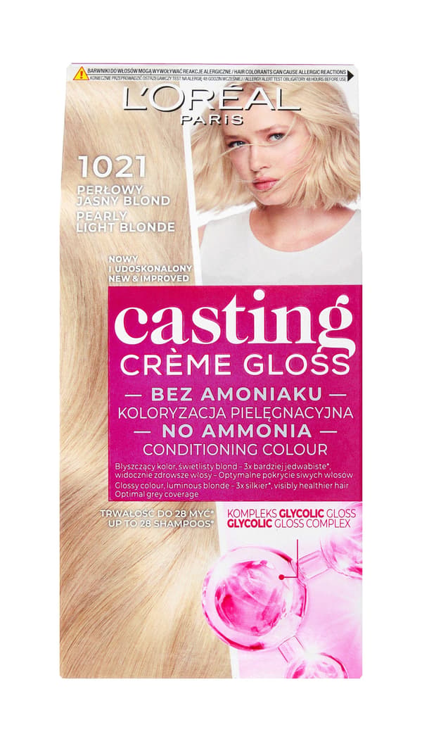 Casting Creme Gloss -hiusväri nro 1021, vaalea helmiäisblondi