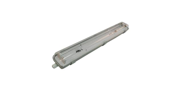 Hermetisk armatur til LED-rør 2x60cm FULD PLADE