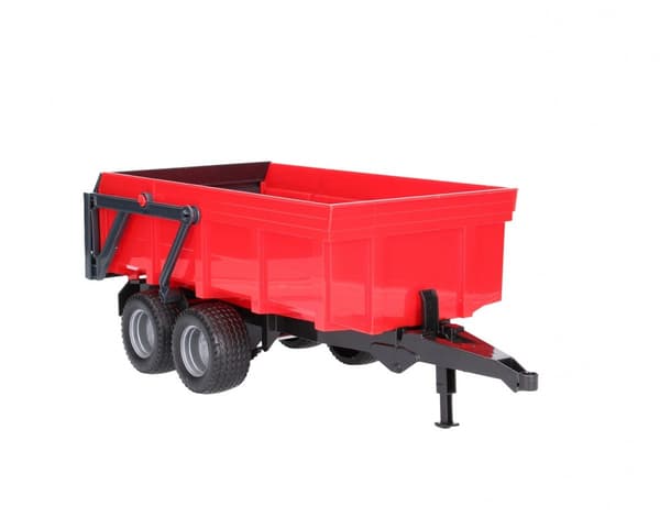 Tippvagn med automatisk baklucka (röd/svart)
