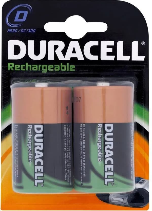 DURACELL LADATTAVA NI-MH HR20 D BL*2
