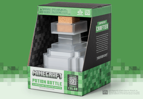 NOBLE COLLECTION Minecraft Lysande Dryckesflaska Replika