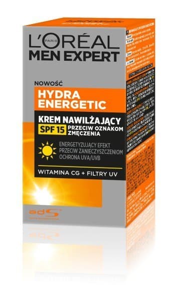 Loreal Men Expert Hydra Energetic Fugtighedscreme mod tegn på træthed SPF15 50ml