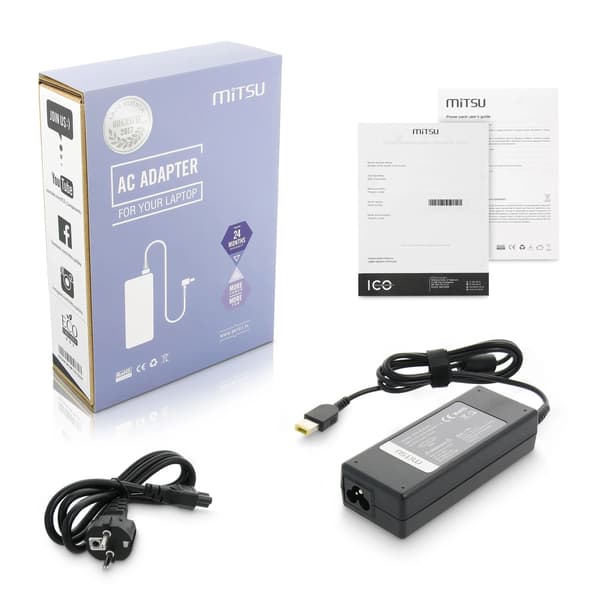ZM/LEN2045Y MITSU 90W Strømadapter Ensrettet 20V