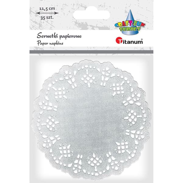 Paperiservetit 11,5 cm hopea 35 kpl