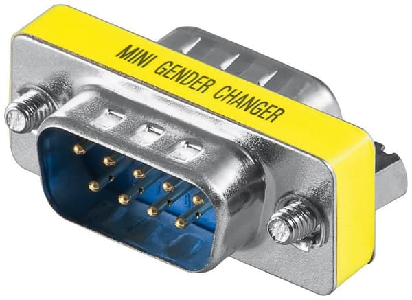 MicroConnect Mini Gender DB9 Han - Han D-SUB/RS-232 han (9-ben) - D-SUB/RS-232 han (9-ben)