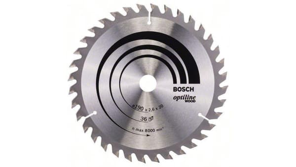 BOSCH CIRKELSÅG OPTI 190x2,6x20/16x36z