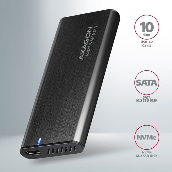 AXAGON EEM2-SB2 USB-C 3.2 Gen 2, M.2 S