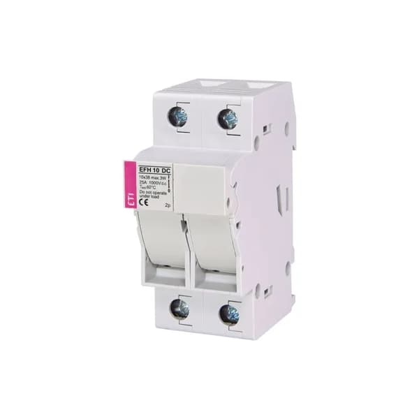 Sulakepohja 25A 1000V DC 2P 10x38mm 2M EFH 10 DC 2p