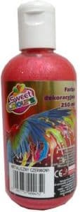 Dekorativ färg metallisk röd 250ml