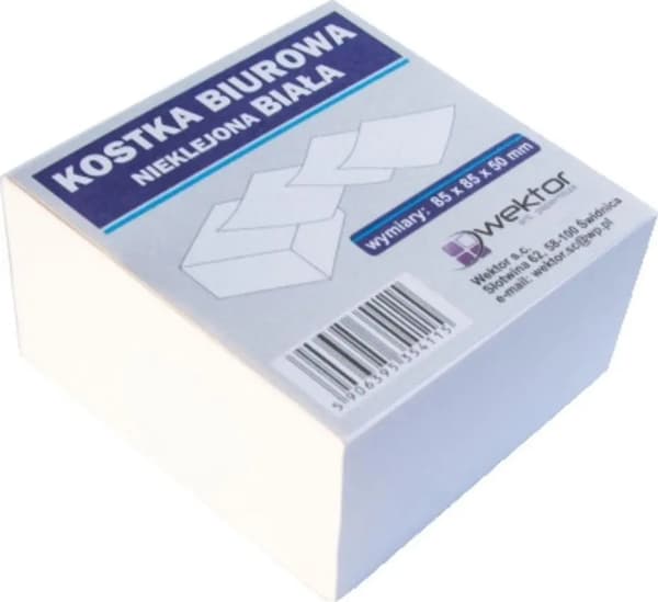 Valkoinen kuutio 85x85mm 5cm