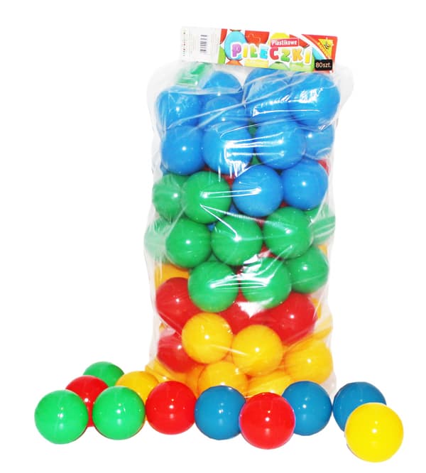 Svømmebassinbolde 7cm 80 stk. MIX