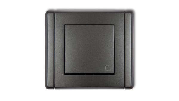 Karlik Flexi trykknapklokke grafit (11FWP-4)