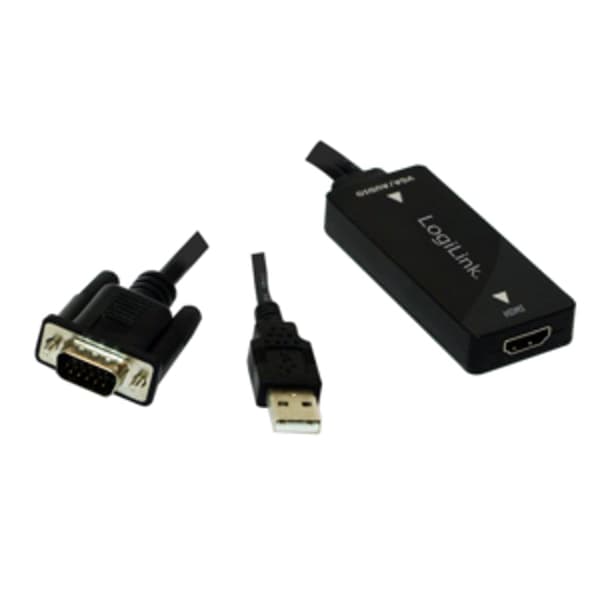 LogiLink VGA med lyd til HDMI-konverter - videokonverter