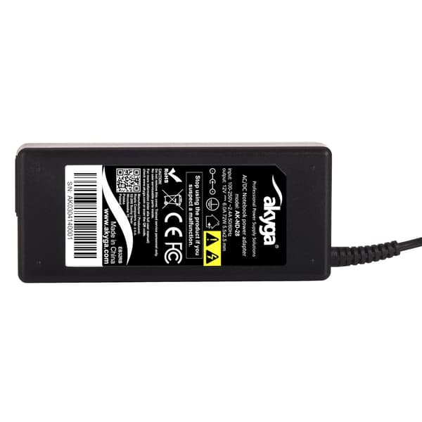 Virtalähde AK-ND-28 12V / 6.0A 72W 5.5 x 2.5 mm