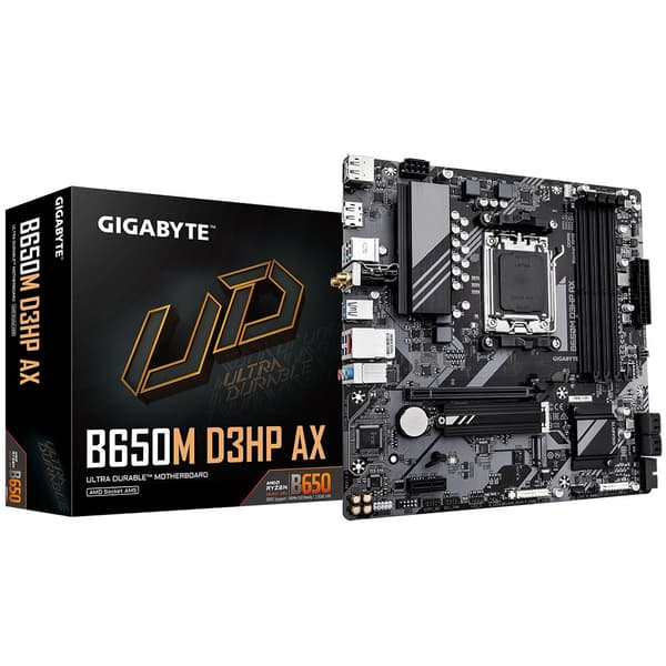 Gigabyte Bundkort B650M D3HP AX - 1.0 - Micro ATX - Socket AM5 - AMD B650
