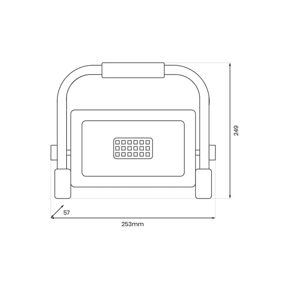 Bärbar LED-arbetslampa 50W 4000K IP65