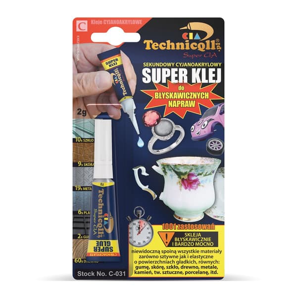 91-466# Klæbende sekund superlim 2g technicqll