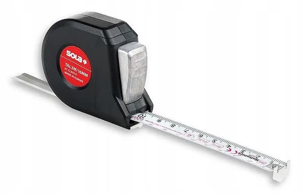 SOLA RULLMÅTTBAND 3m TALMETER