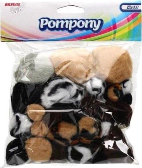 Lemmikkieläinten pompomit 54 kpl