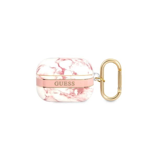 Guess GUAPHCHMAP AirPods Pro Cover Pink/Pink Marble Strap Collection
