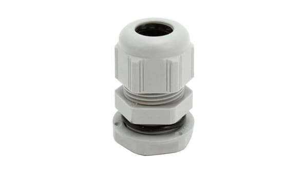 Kabelforskruning 3,5-6,5 mm IP67 tommegevind lysegrå PG7