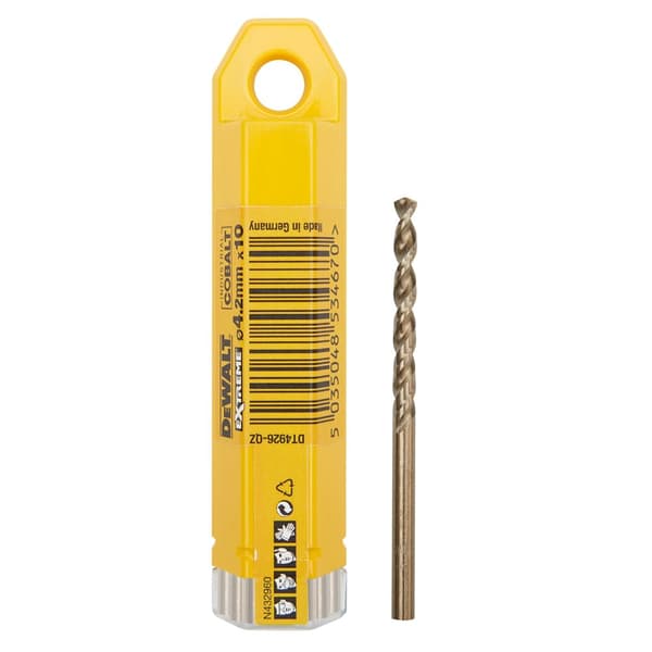 DEWALT KOBOLT BOREMASKINE TIL METAL 4,2mm 10 stk